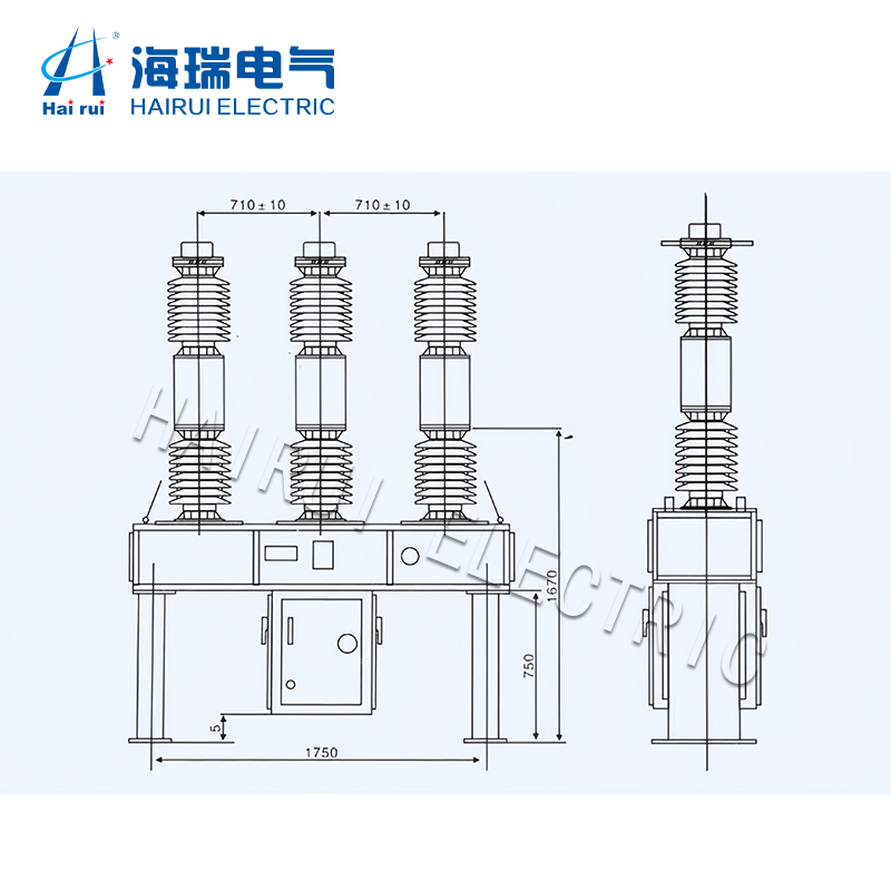 LW8-40.5 Outdoor SF6 Circuit Breaker 0.5MPa Rated Gas Pressure product image
