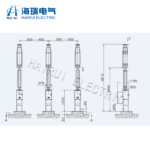 252kv 50Hz 4000A Split Type High Precision Outdoor High Voltage Sf6 Equipment Outdoor High Voltage Sulfur Hexafluoride Circuit Breaker