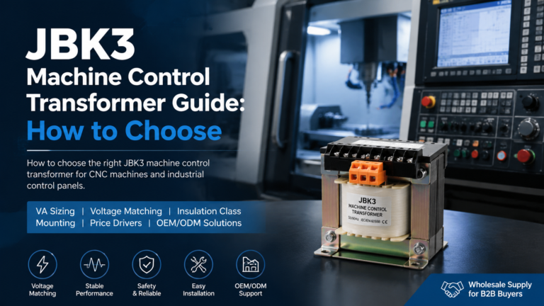 JBK3 Machine Control Transformer Guide: How to Choose