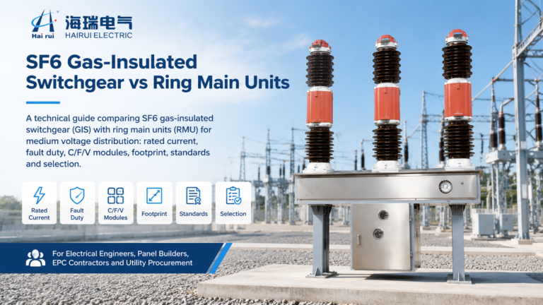 SF6 Gas-Insulated Switchgear (GIS) vs Ring Main Units (RMU): Key Differences