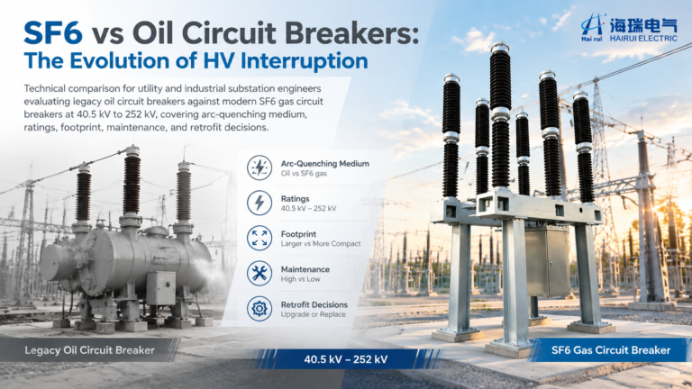 SF6 vs Oil Circuit Breakers: The Evolution of HV Interruption