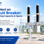 Outdoor high voltage SF6 circuit breaker with selection ratings for voltage, current and breaking capacity