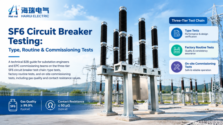 SF6 Circuit Breaker Testing: Type, Routine & Commissioning Tests