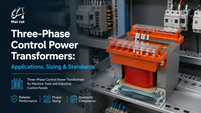 Three-Phase Control Power Transformers: Applications, Sizing & Standards