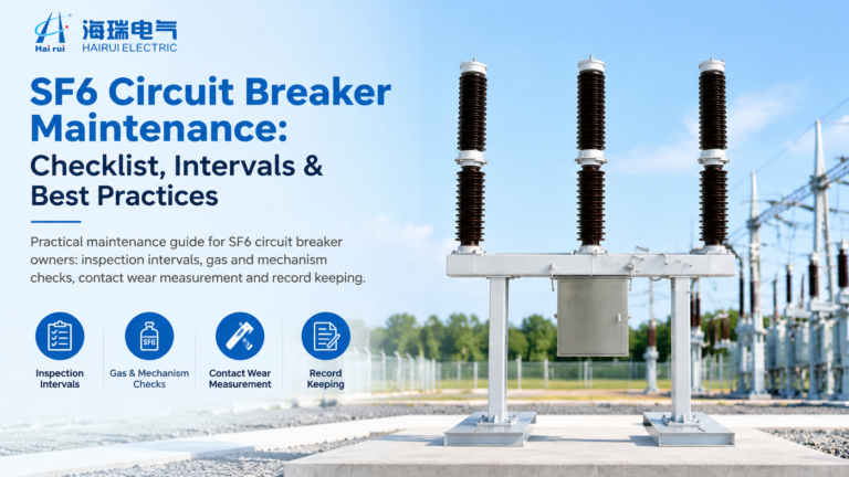 SF6 Circuit Breaker Maintenance: Checklist, Intervals & Best Practices