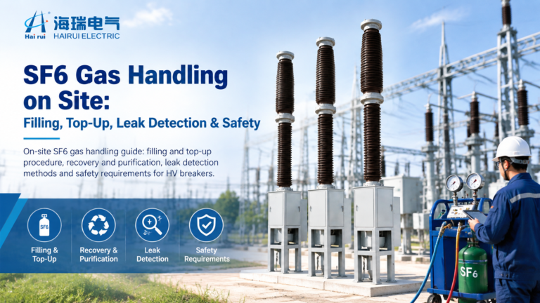 SF6 Gas Handling on Site: Filling, Top-Up, Leak Detection & Safety