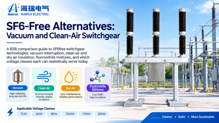SF6-Free Alternatives: Vacuum & Clean-Air Switchgear